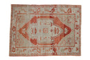 3.5x4.5 Vintage Distressed Oushak Square Rug