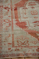 3.5x4.5 Vintage Distressed Oushak Square Rug