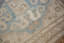4x10.5 Vintage Distressed Caucasian Rug Runner