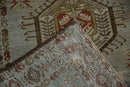 3.5x17 Vintage Distressed Karaja Rug Runner