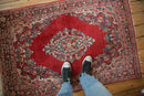3.5x5 Vintage Sarouk Rug