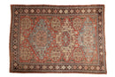 7x10 Antique Caucasian Soumac Carpet