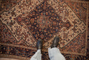 4.5x6.5 Vintage Distressed Malayer Rug