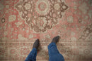 7x10 Vintage Distressed Oushak Carpet