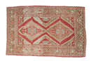 3.5x5.5 Vintage Distressed Caucasian Rug