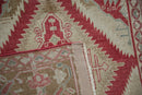 3.5x5.5 Vintage Distressed Caucasian Rug