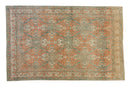 6.5x10 Vintage Distressed Caucasian Carpet