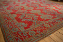 11.5x13.5 Vintage Oushak Carpet