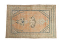 4x6.5 Vintage Distressed Hamadan Rug