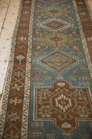 3x14.5 Vintage Distressed Karaja Rug Runner