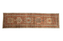 3x10.5 Vintage Distressed Karaja Rug Runner