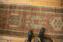 3x10.5 Vintage Distressed Karaja Rug Runner