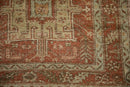 3x10.5 Vintage Distressed Karaja Rug Runner