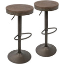 Dakota - Industrial Design Adjustable Barstool (Set of 2) by HouseOfZazla