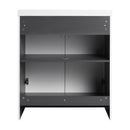 Modern Freestanding Bathroom Vanity With Soft Close Cabinet Doors by HouseOfZazla