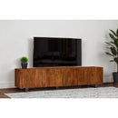 Harper - TV Stand Media Console With Curved Doors - Brown by HouseOfZazla