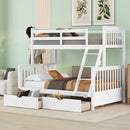 Bunk Bed With Ladders And 2 Storage Drawers by Unique Piece Furniture