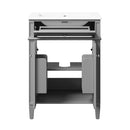 Bathroom Vanity With 2 Doors And Tip Out Drawer, Soft Closing Hinges by HouseOfZazla
