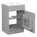 Bathroom Vanity With Sink, Cabinet With Adjustable Shelf by HouseOfZazla
