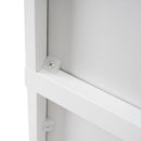 Freestanding Tall Bathroom Cabinet With Adjustable Shelves, Drawers, Soft Close Glass Doors by HouseOfZazla