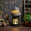 Outdoor Garden Lantern with Warm LED Light Deer Silhouette by HouseOfZazla