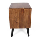 Asther - Bedside Table - Natural Wood / Brown by Unique Piece Furniture