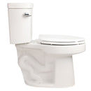 Gloss 2 Piece Toilet With 1.28 Gpf Tornado Flush, Rimless Bowl, Soft Closing Seat - Gloss White by HouseOfZazla
