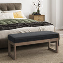 Milltown Large Ottoman Bench - Midnight Black