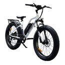 26" 750W Camouflage Electric Bike Fat Tire P7 48V 13AH Removable Lithium Battery for Adults with Detachable Rear Rack Fender (White)S07-G