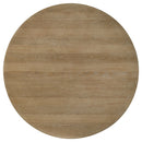 Adina 5-piece Round Dining Table Set Distressed Light Brown