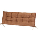 Bench Seat Cushion For Indoor Outdoor Furniture Non Slip Long Chair Cushion with Ties Strap Waterproof Swing Cushion 51.18x19.68IN For Garden Patio Ba
