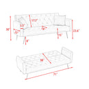 71-inch Foldable Double Sofa with American Retro Style by HouseOfZazla