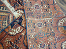4x7 Antique Yamud Rug Russian Rug Turkoman Rug Fine Weave Rug