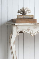 Slimline wash Console Table, For Hallway Living Room Bedroom - White Washed by HouseOfZazla