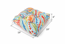 Outdoor Chair Cushions Set of 2, 19 x 19 x 4 Inch Tufted Seat Cushions by HouseOfZazla