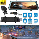 FHD 1080P Car DVR Dash Camera 9.66In Vehicle Driving Recorder w/ G Sensor Parking Monitoring Seamless Recording