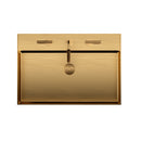 20"x14" Integrated Brushed Gold Stainless Steel Sink