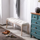 Bedroom Bench French Vintage Tufted Entryway Bench by HouseOfZazla