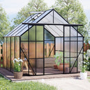 Double Door Polycarbonate house Raised Base And Anchor Aluminum Heavy Duty Walk In houses For Outdoor Backyard In All Season by HouseOfZazla