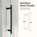 56-60"W x 72"H Frameless Single Sliding Shower Door by HouseOfZazla