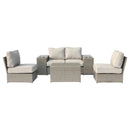 Stylish Modular Wicker Patio Seating Group by HouseOfZazla