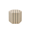 Accent Ottoman Printed Stripe