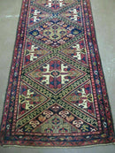 2' 6" X 9' Antique Handmade Turkish Anatolian Wool Runner Rug Nice