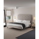 Crosby - Bed With Upholstered Headboard And Slats by HouseOfZazla