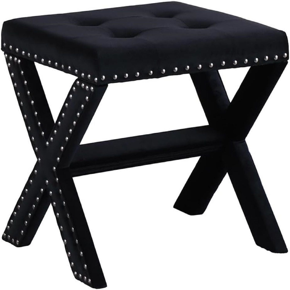 Upholstered Accent Bench With Nailhead Trim, photo 21 of 23