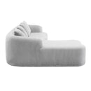 Modular L-Shape Sectional Sofa With Curved Chaise by HouseOfZazla