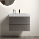 Alice - Bathroom Vanity With Sink, Large Storage Wall Mounted Floating Bathroom Vanity For Modern Bathroom, One-Piece Sink Basin Without Drain And Faucet by HouseOfZazla