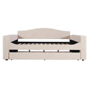 Upholstered Daybed With Storage Armrests, Trundle And Latest Integrated tooth Audio System