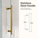56"-60"W x 72"H Frameless Single Sliding Shower Door by HouseOfZazla