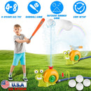 2 In 1 Snail Water Sprinkler Baseball Toy With 2 Sprinkler Nozzles 360¡ Rotating Spray Baseball Sprinkler Summer Water Toy For 4-8Years Old Boys Girls